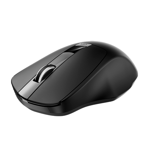 Klip Xtreme - Mouse - 2.4 GHz - Inalámbrico - Black - Ergonomic Nano Dngl
