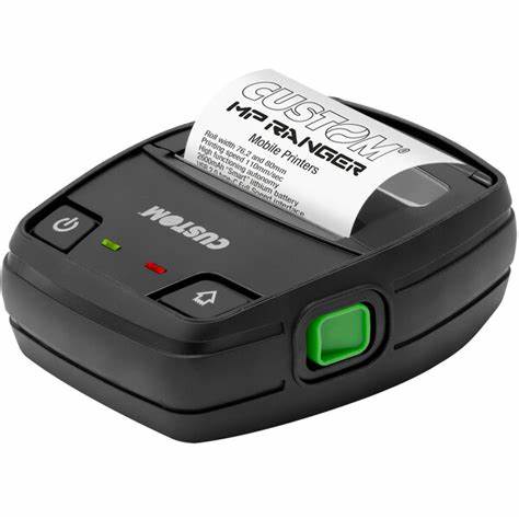 Impresora térmica de recibos Custom MP Ranger Permite rollo 8 cm 203 ppp Hasta 110 mm/segundo Conexión USB, Wi-Fi, Bluetooth 4.2