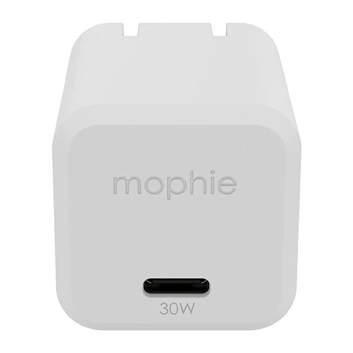 mophie speedport 30 - Adaptador de corriente - tecnología GaN - 30 vatios - Fast Charge, PD (24 pin USB-C) - blanco