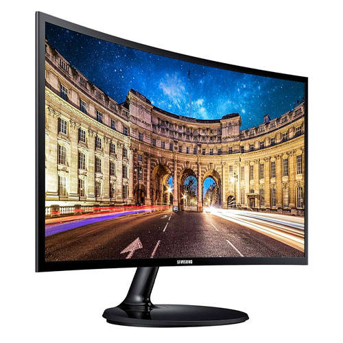 Samsung C24F390FHN - CF390 Series - monitor LED - curvado - 24&quot; (23.5&quot; visible) - 1920 x 1080 Full HD (1080p) @ 60 Hz - VA - 250 cd/m² - 3000:1 - 4 ms - HDMI, VGA - negro muy brillante