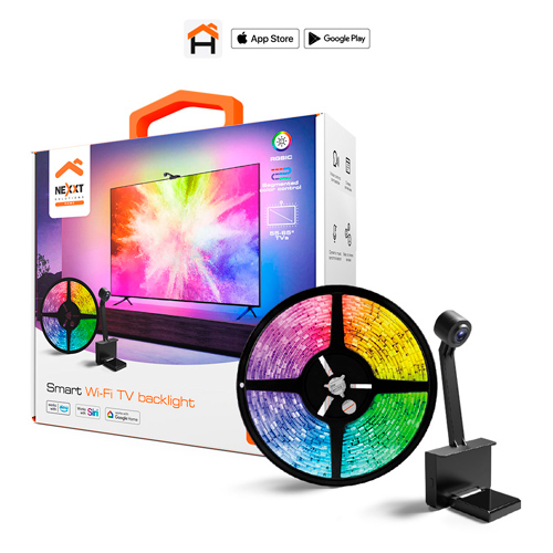 Cinta LED y cámara para televisores 55-65" Nexxt Solutions Home