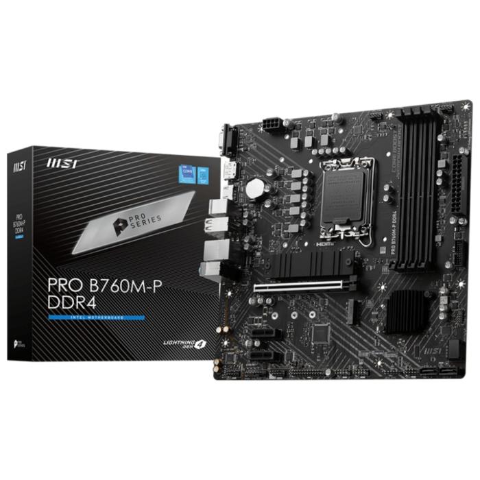 PRO B760M-P DDR4 Motherboard  - MSI - PRO B760M-P DDR4 Motherboard
