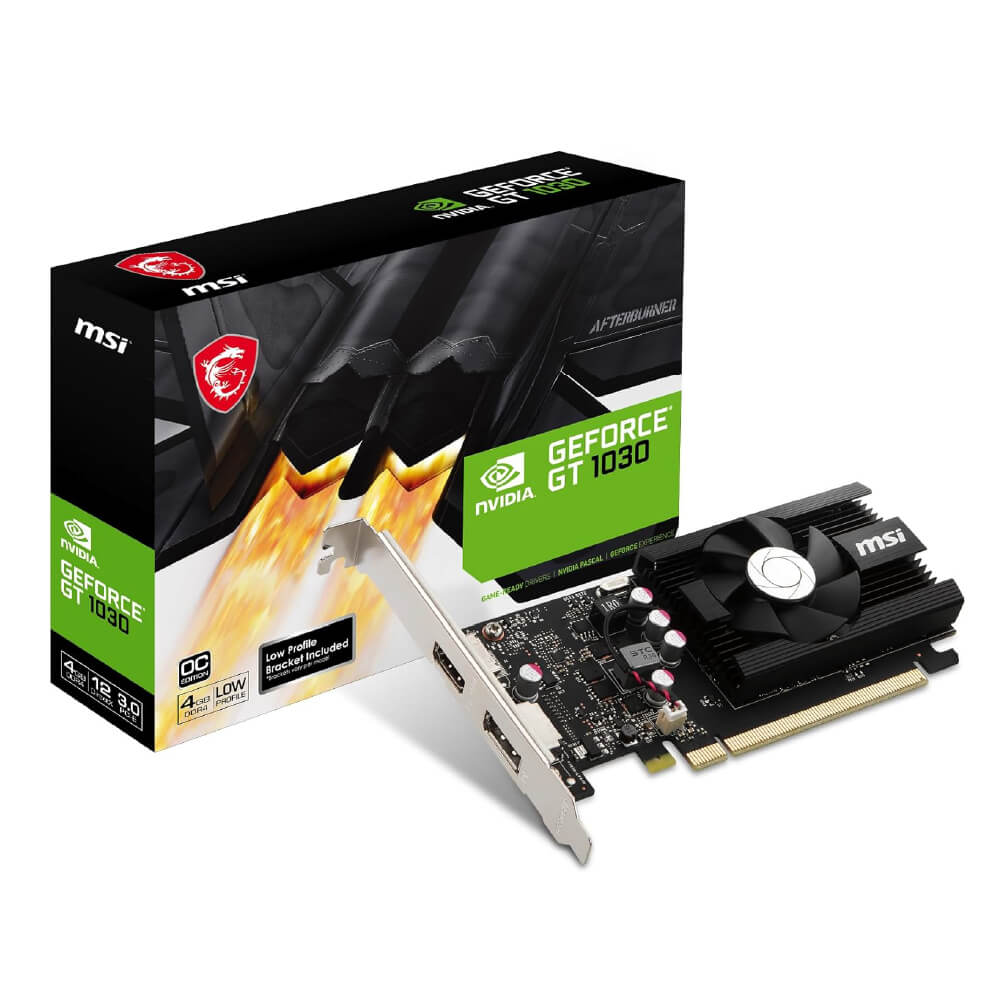 Tarjeta gráfica MSI GeForce - PCI Express - NVIDIA - GT 1030 4GD4