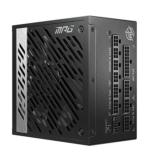 Fuente de alimentación para juegos MSI MPG A1000G PCIE 5.1 ​​ATX 3.1 - Modular - Certificación 80 Plus Gold - 1000 W