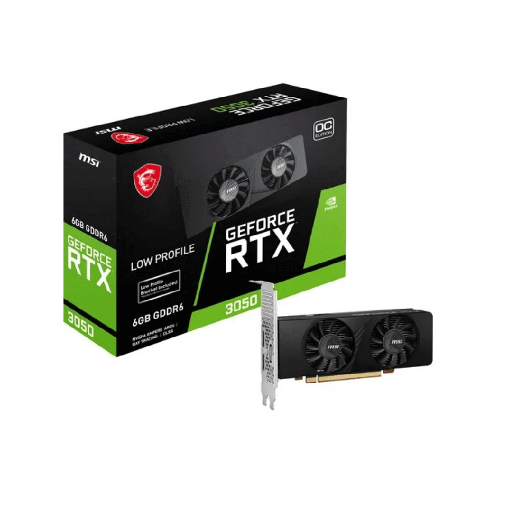 Tarjeta gráfica MSI - GeForce RTX 3050 LP 6G OC - PCI Express 3.0 x16 (x4 mode) - NVIDIA - NVIDIA GeForce RTX 3050 - GDDR6 SDRAM - DisplayPort / HDMI