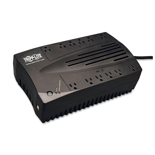 UPS Tripp Lite 900VA 480W Desktop Battery Back Up AVR 50/60Hz Compact 120V USB RJ11 - UPS - CA 120 V - 480 vatios - 900 VA - USB - conectores de salida: 12 - negro