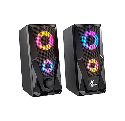Xtech - bocinas - 2.0-channel - Negro - Gaming Con luces LED XTS-131