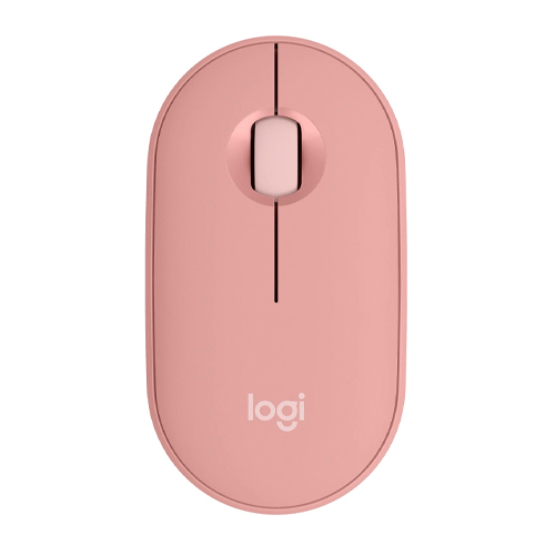 Logitech Pebble Mouse 2 M350s - Ratón - óptico - 3 botones - inalámbrico - Bluetooth - rosa