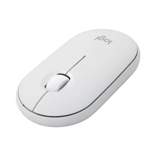 Logitech Pebble Mouse 2 M350s - Ratón - óptico - 3 botones - inalámbrico - Bluetooth - blanco