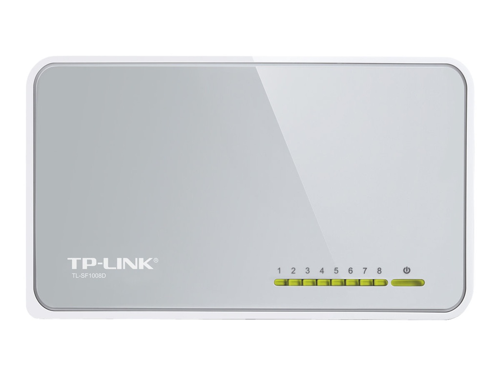 TP-Link TL-SF1008D 8-Port 10/100Mbps Desktop Switch - Conmutador - 8 x 10/100 - sobremesa