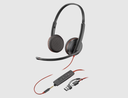 POLY - Headset - Wired - Blackwire 3220 Stereo USB-C He