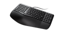 Teclado Alámbrico Klip Xtreme - en español - USB - Ergonomic Design -color negro - Ergonómico