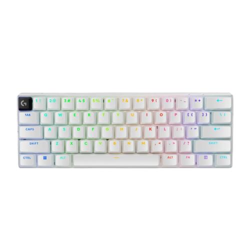 Teclado Gaming Logitech PRO X60 Táctil, Inalámbrico, Color Blanco
