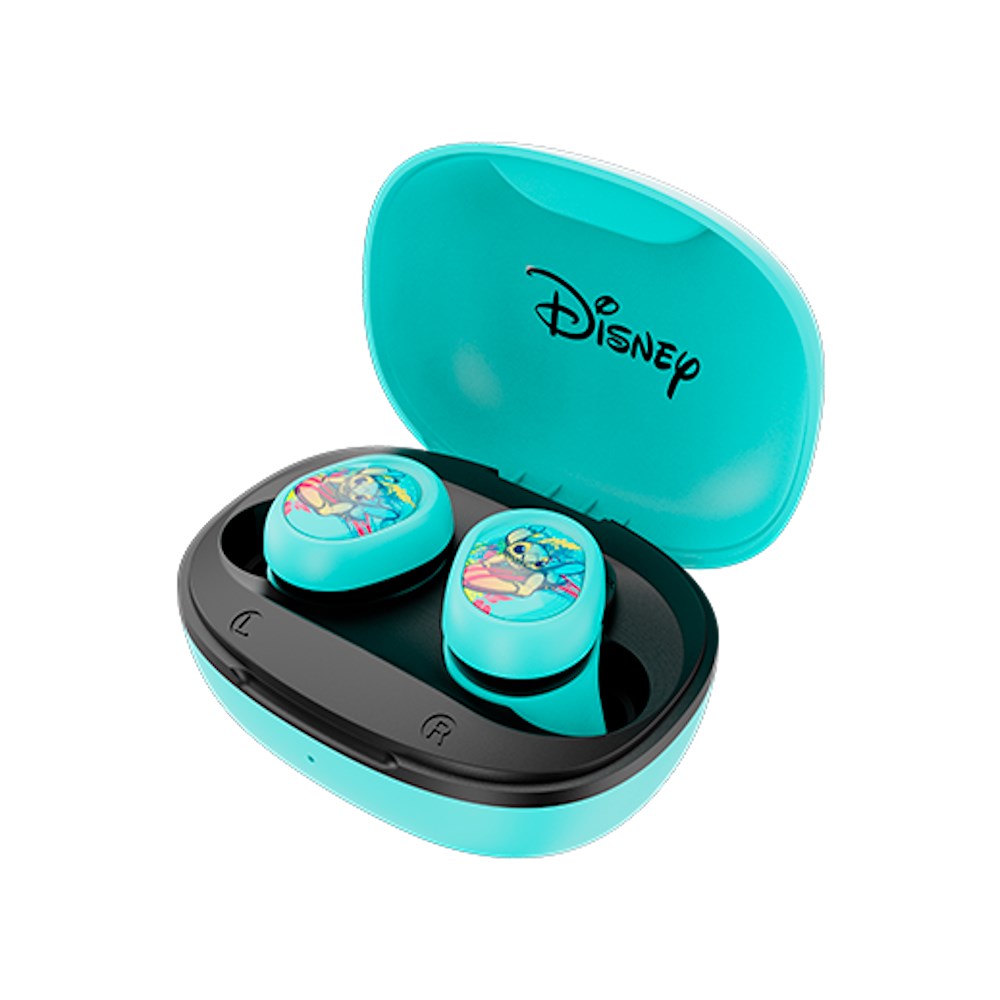 Audífonos Xtech earbuds Disney Stich Azul inalámbrico XTH-D701ST-BL