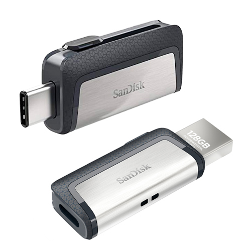 SanDisk Ultra Dual - Unidad flash USB - 128 GB - USB 3.1 / USB-C