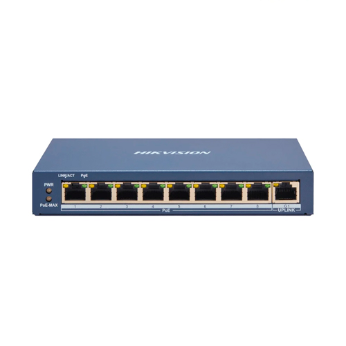 Switch Hikvision - internet - 8 - Internet rápido - POE Inteligente