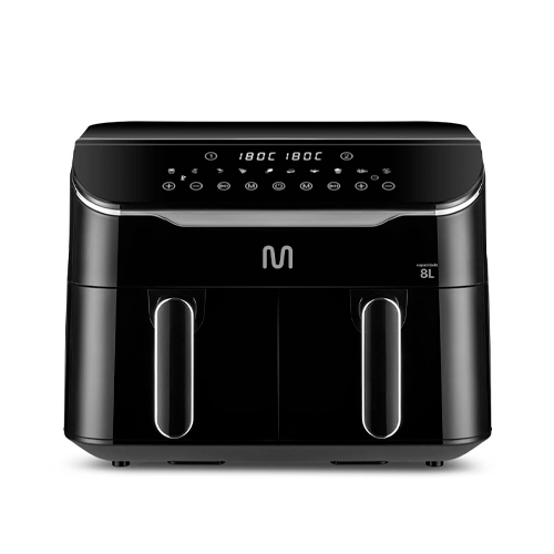Freidora de aire MULTILASER GO219 - 8  Litros, con 2 gavetas 1800w-127v