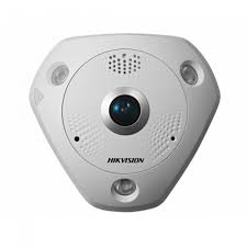Hikvision DeepinView 6 MP IR Network Fisheye Camera DS-2CD6365G0-IVS - Cámara panorámica de red - cúpula - para exteriores - vándalos / resistente al agua - color (Día y noche) - 6 MP - 3072 x 2048 - montaje M12 - focal fijado - audio - GbE - MJPEG, H.264, H.265, H.265+, H.264+ - CC 12 V/PoE Clase 4