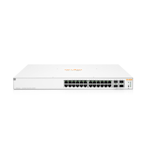 Conmutador HPE Aruba Instant On 1930 24G Class4 PoE 4SFP/SFP+ 195W Switch - L3 - Gestionado - 24 x 10/100/1000 (PoE) + 4 x 1 Gigabit / 10 Gigabit SFP+ - montaje en rack - PoE (195 W)