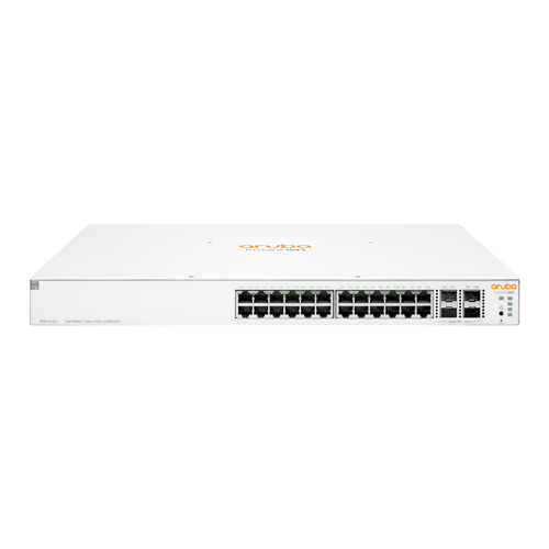 HPE Aruba Instant On 1930 24G Class4 PoE 4SFP/SFP+ 370W Switch - Conmutador - L3 - Gestionado - 24 x 10/100/1000 (PoE) + 4 x 1 Gigabit / 10 Gigabit SFP+ - montaje en rack - PoE (370 W)