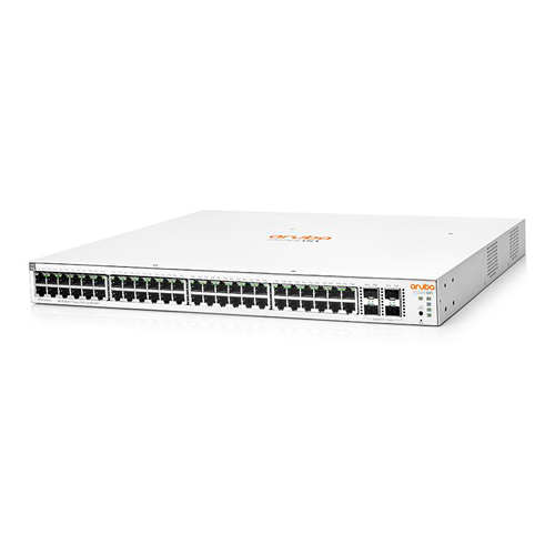 Conmutador HPE Aruba Instant On 1930 48G Class4 PoE 4SFP/SFP+ 370W Switch - Conmutador - L3 - Gestionado - 48 x 10/100/1000 (PoE) + 4 x 1 Gigabit / 10 Gigabit SFP+ - montaje en rack - PoE (370 W)