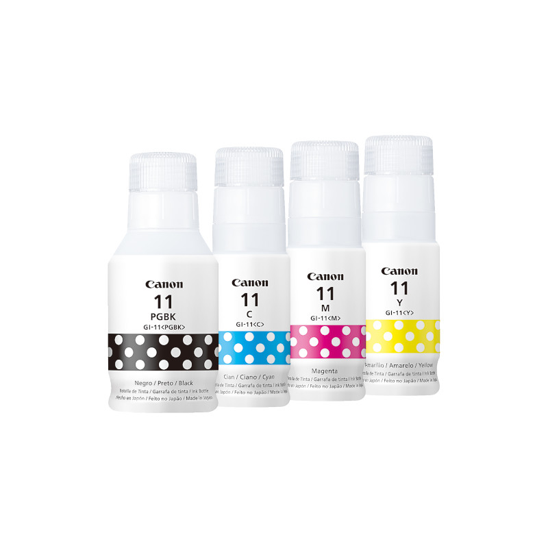 Tintas Canon GI-11 BKCMY KIT G3160, G2160, G2170, G3170, G4170, G4180