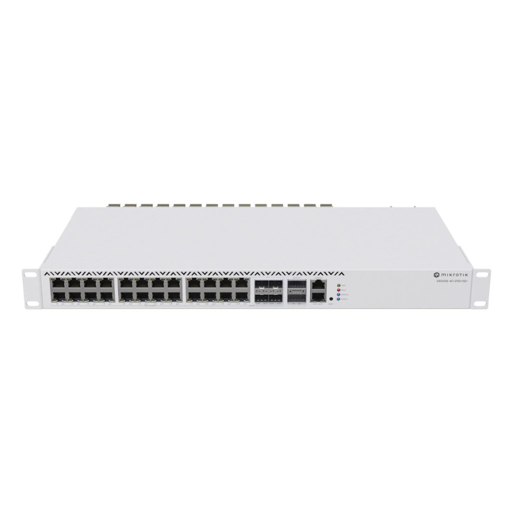 Switch Mikrotik CRS326-4C+20G+2Q+RM 20 2.5Gz Color blanco
