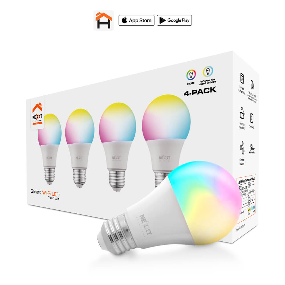 Bombilla LED Nexxt Solutions Home - 110V RGB 4PK Matter
