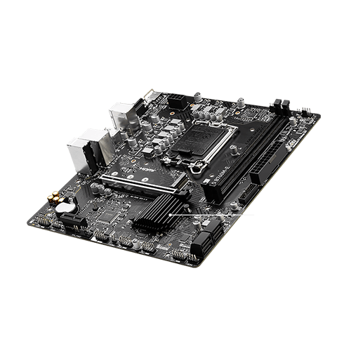 Motherboard MSI - 824142333341 - Motherboard - Micro ATX - LGA1700 Socket - Intel B760 - para Core i9 / para Core i7 / para Core i5 / para Core i3 / para Celeron / para Pentium - Intel HD Graphics