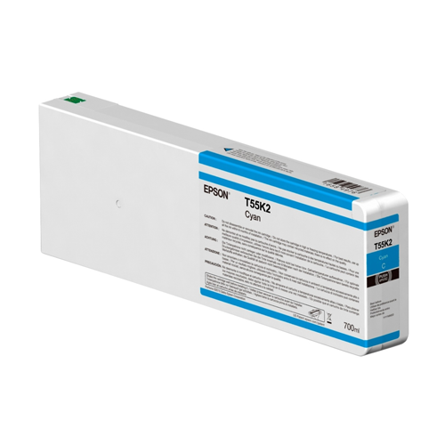 Cartucho de Tinta Epson Cyan T55K2 - 700 ml para SureColor SC-P6000, SC-P7000, SC-P7000V, SC-P8000, SC-P9000, SC-P9000V