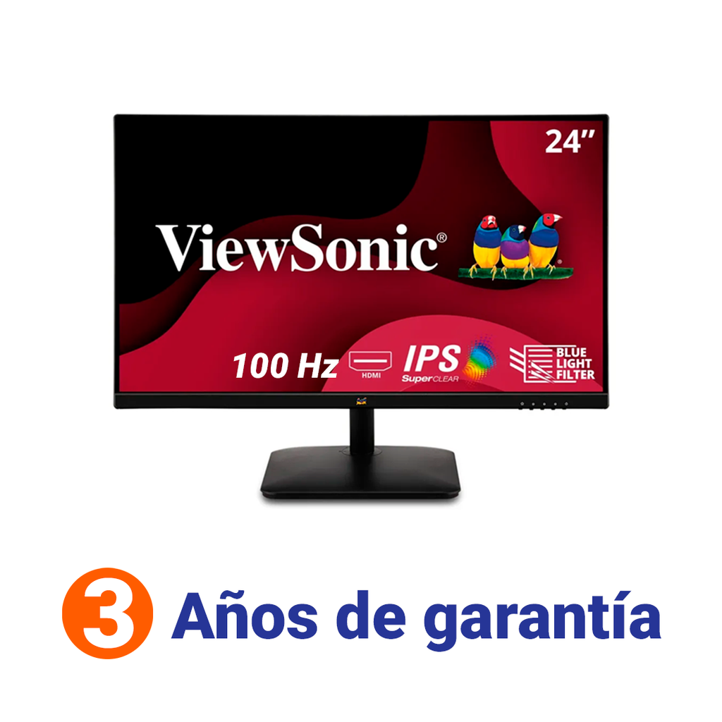 Monitor ViewSonic de 24" 100Hz