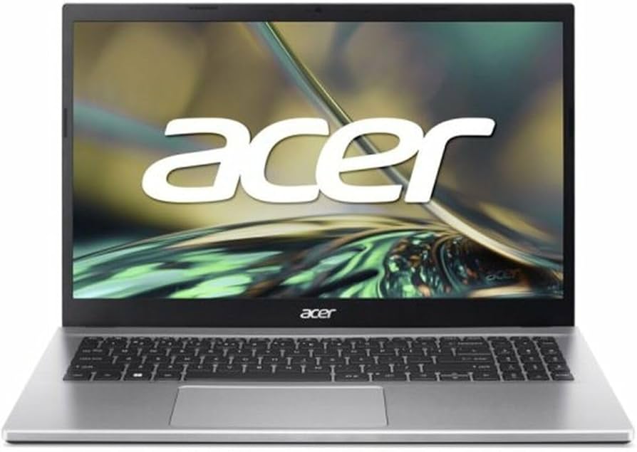 Laptop Acer A3 15" 16 GB RAM 512 GB SSD Windows 11 Home color plateado.