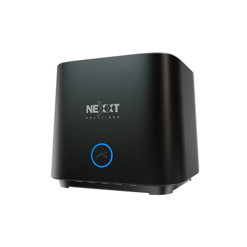 ROUTER WIRELESS MESH NEXXT BOLT AC1200, SISTEMA INALAMBRICO COMPLETO PARA EL HOGAR (MESH), 1 UNIDAD, DUAL BAND 2.4GHZ/5GHZ - 300/867 MBPS, 3X ETHERNET PORT GIGABIT, NEGRO (NCM-C1200)