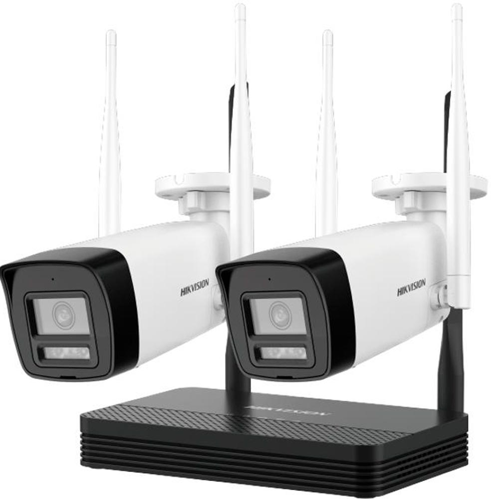 Hikvision - Network surveillance camera - 2MP H.265 TWO bullet WiFi NVS