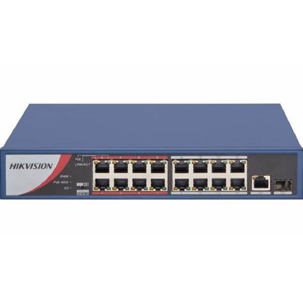 Switch Hikvision 16 Port Fast Ethernet Smart PO.