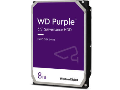 Disco Duro Western Digital Purple Interno de 8 TB - 3.5" - SATA 6Gb/s - 5640 rpm - búfer: 256 MB