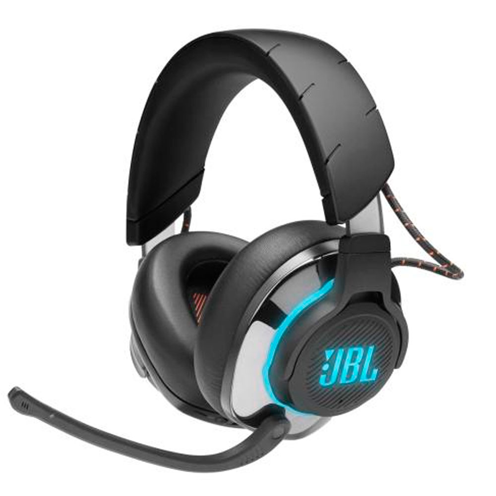JBL Quantum 810 - Auricular - tamaño completo - Bluetooth/radiofrecuencia de 2,4 GHz - inalámbrico, cableado - cancelación de sonido activo - conector de 3,5 mm - negro - certificado Discord