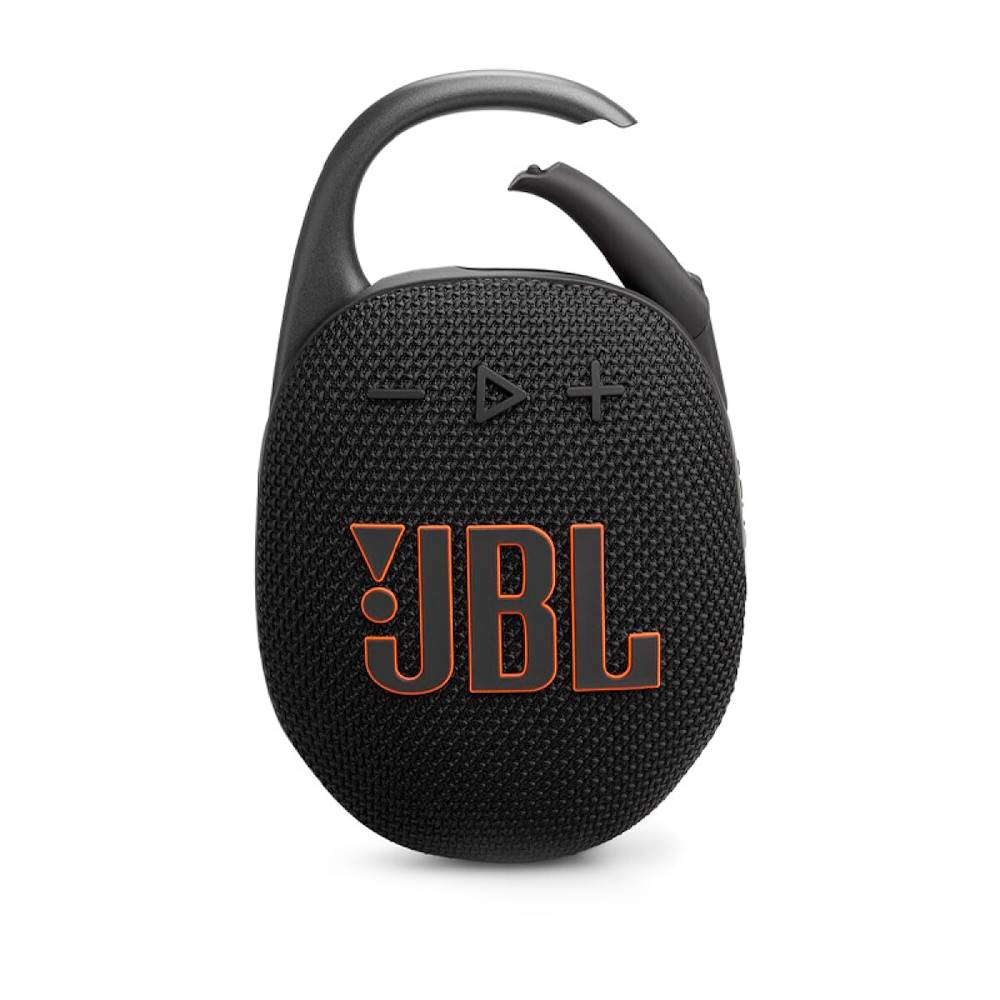 Bocina JBL Clip 5 - Portátil - inalámbrico - Bluetooth - controlado por aplicación - 7 vatios - negro