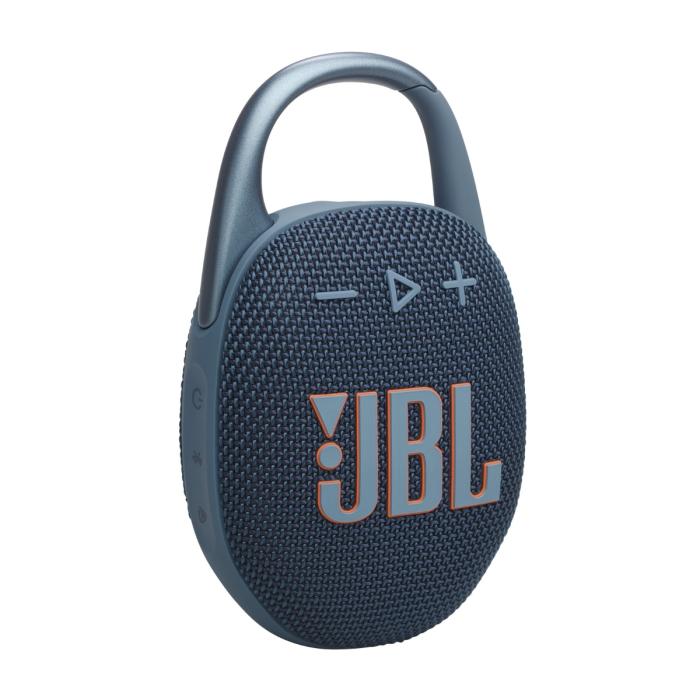 Bocina JBL Clip 5 - Portátil - inalámbrico - Bluetooth - controlado por aplicación - 7 vatios - azul