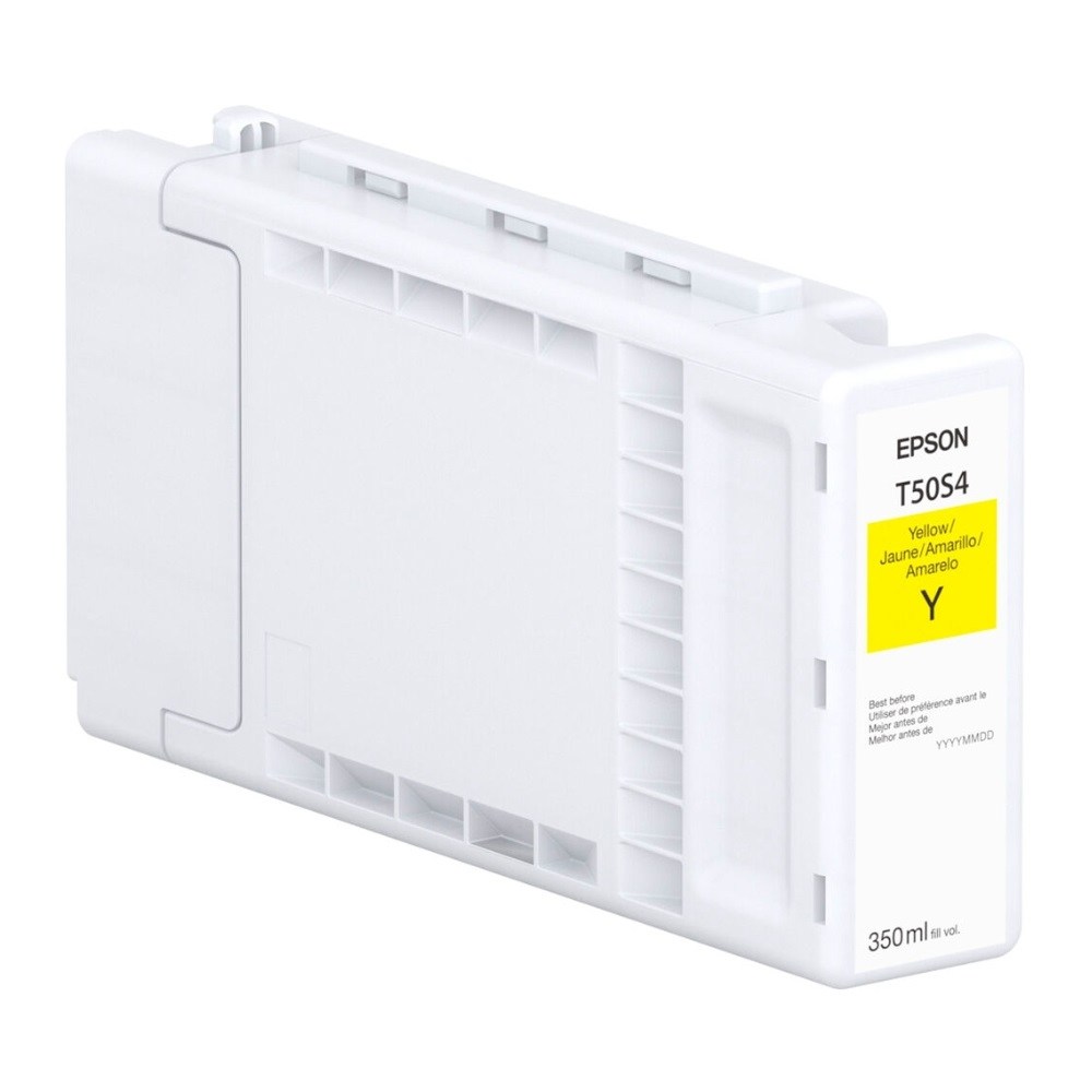 Cartucho Epson T50S - 350 ml - gran capacidad - amarillo - original - blíster con alarmas de RF/acústica - cartucho de tinta - para SureColor T3770DE, T3770DR, T3770E, T5770DM, T5770DR, T7770D, T7770DM