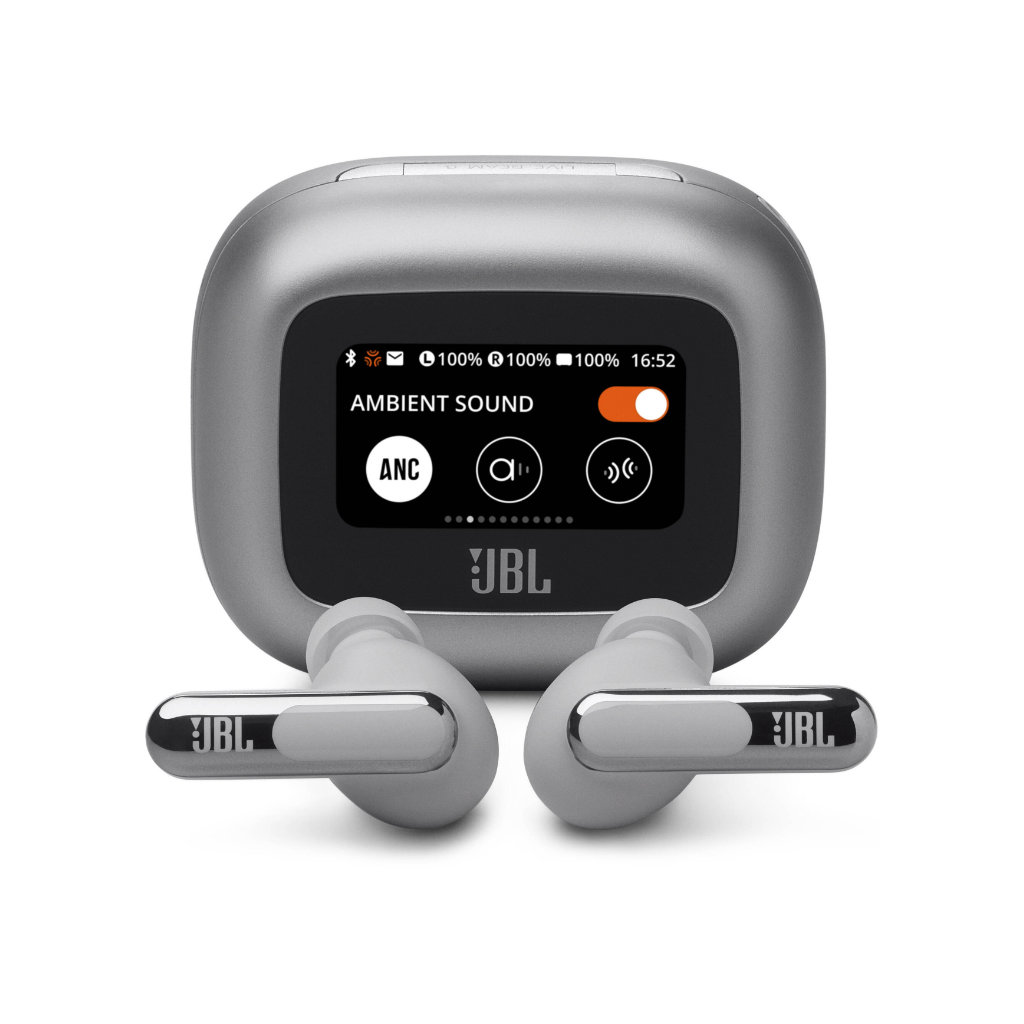 Audífonos JBL LIVE BEAM 3 inalámbricos Color plata