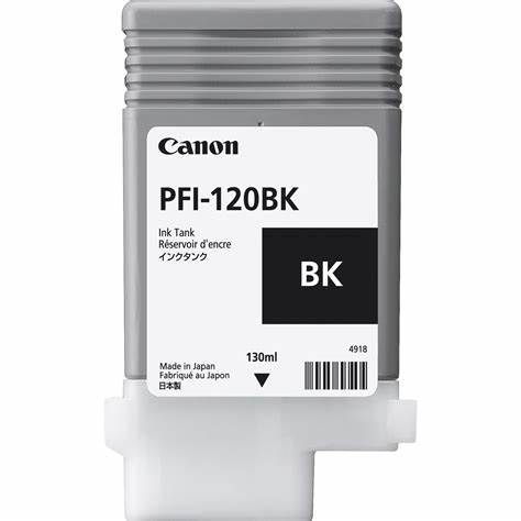 Tinta Canon PFI-120 BK Compatible con TM-200, TM-205, TM-300, TM-305.