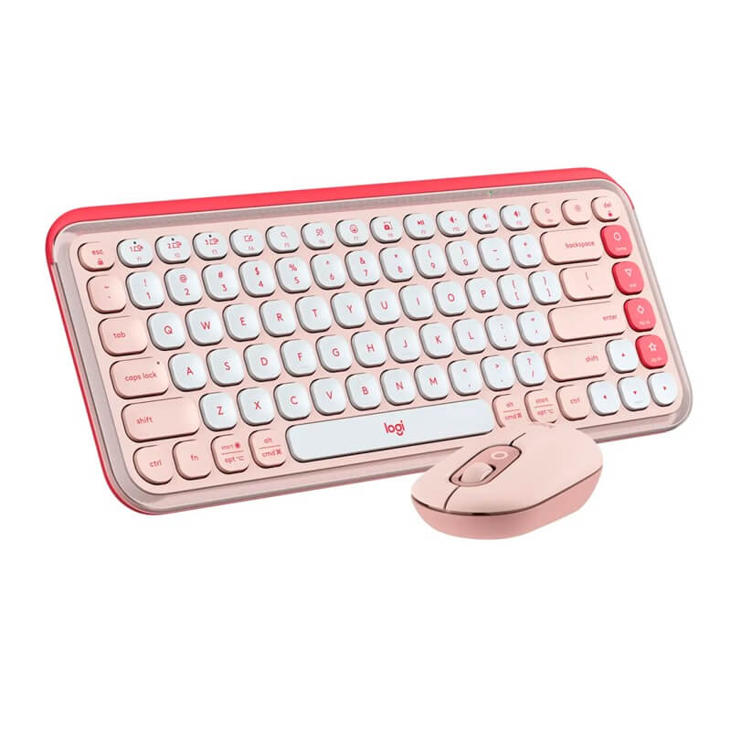 Combo de Teclado y Mouse Logitech - Español - Rose