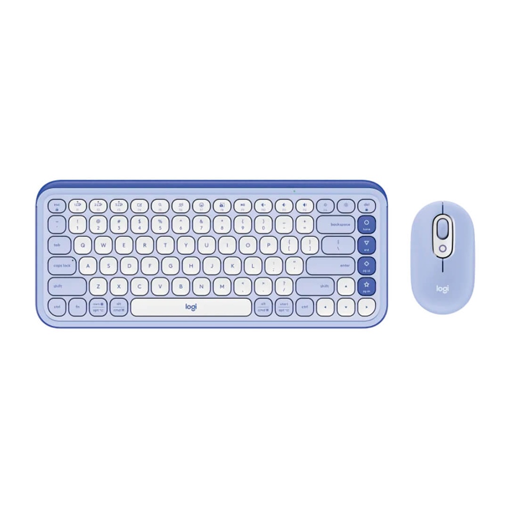 Logitech - Keyboard and mouse set - Spanish - Lilac - 920-013054