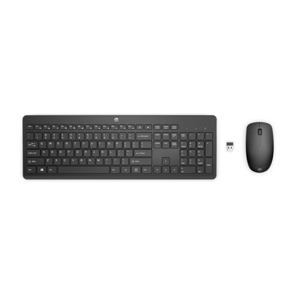 HP - Keyboard and mouse set - Wireless - Black