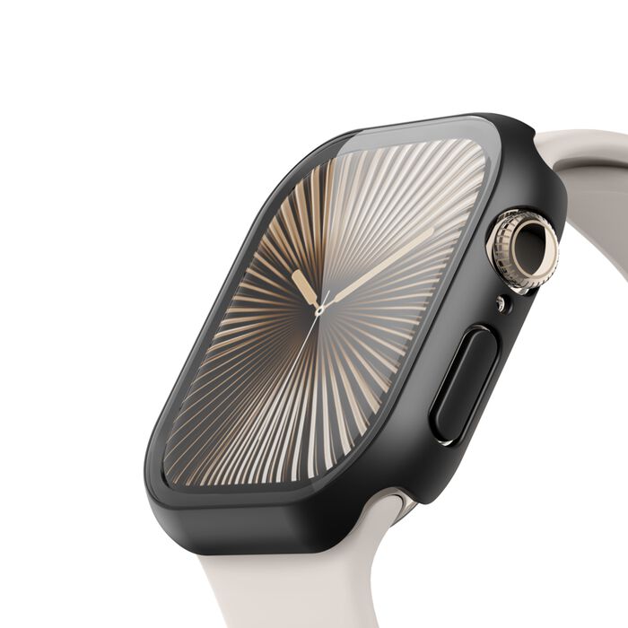 Protector de pantalla Belkin 2 en 1 TemperedCurve para Apple Watch Series 10 (46 mm/negro)