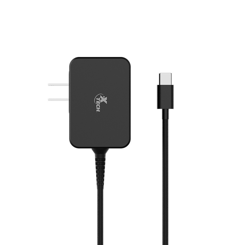 Xtech - 65W GaN USB-C® Adaptador de corriente- voltage 110/240VCA - plug NEMA 1-15P 5.9ft XTC-230