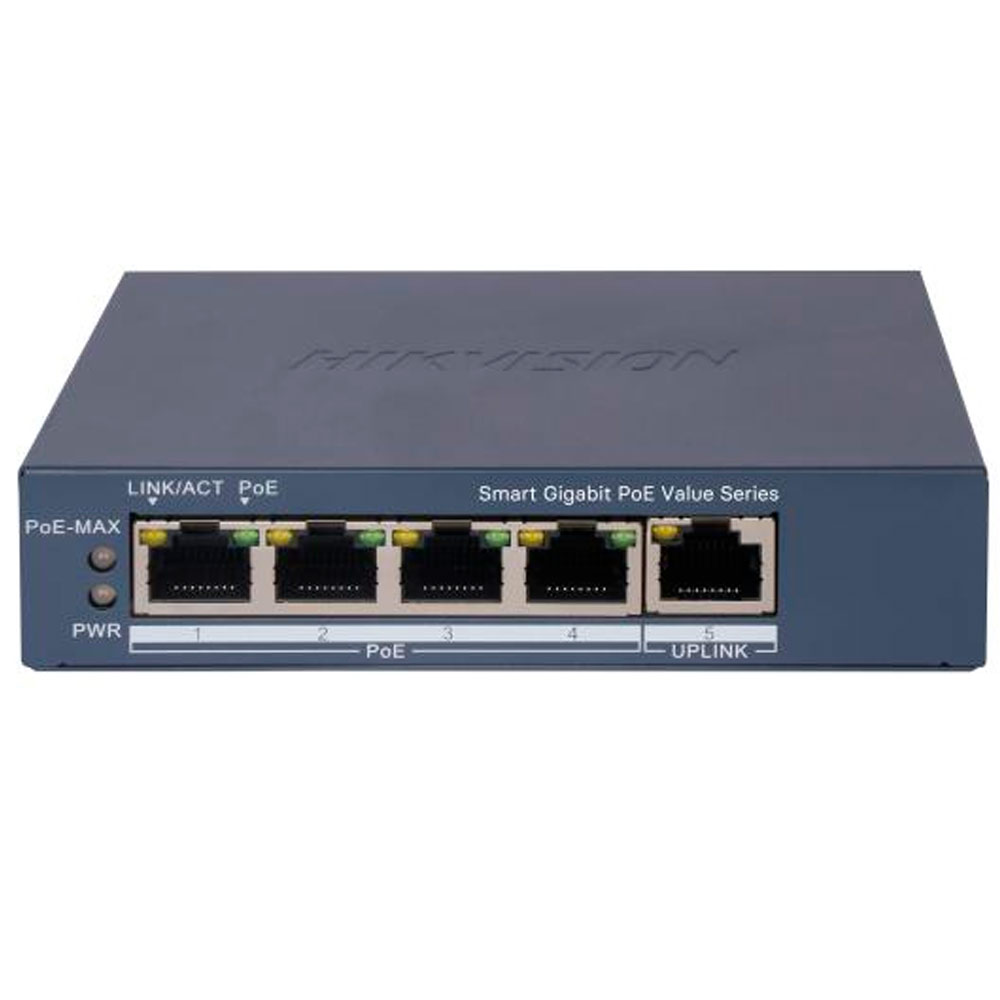 Hikvision - Switch - 4 - Gigabit Smart POE Switch DS-3E