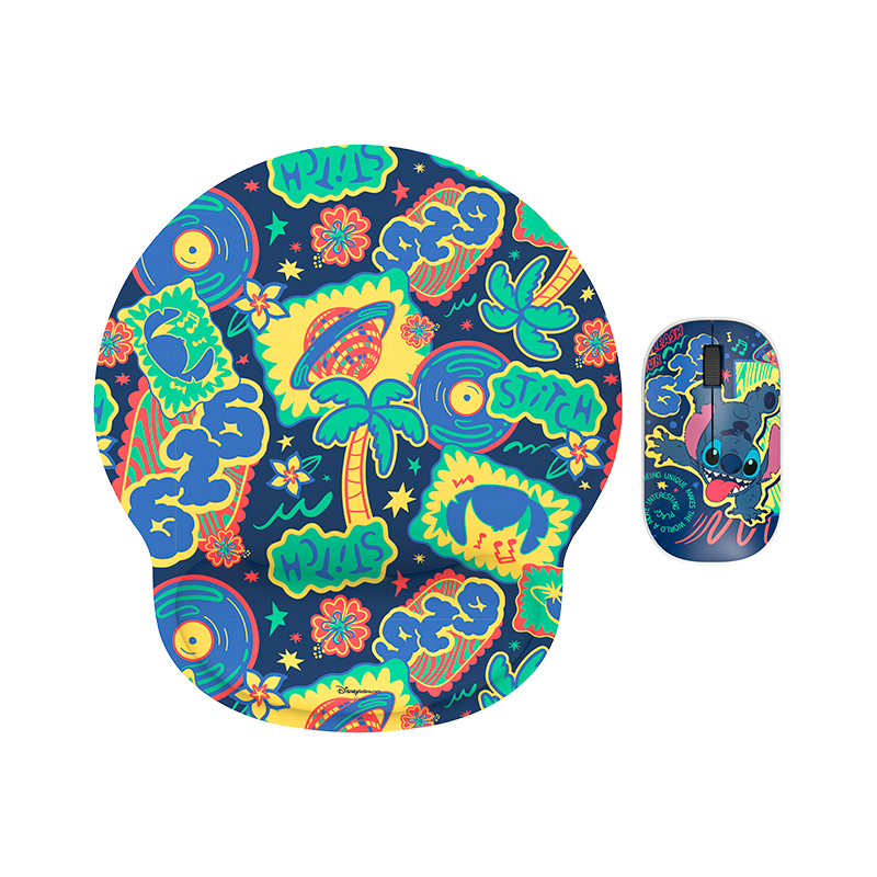 Mouse + Mousepad Xtech XTM-DKT1ST 2.4 GHz - Wireless - Stitch KT1ST - Disney Stitch