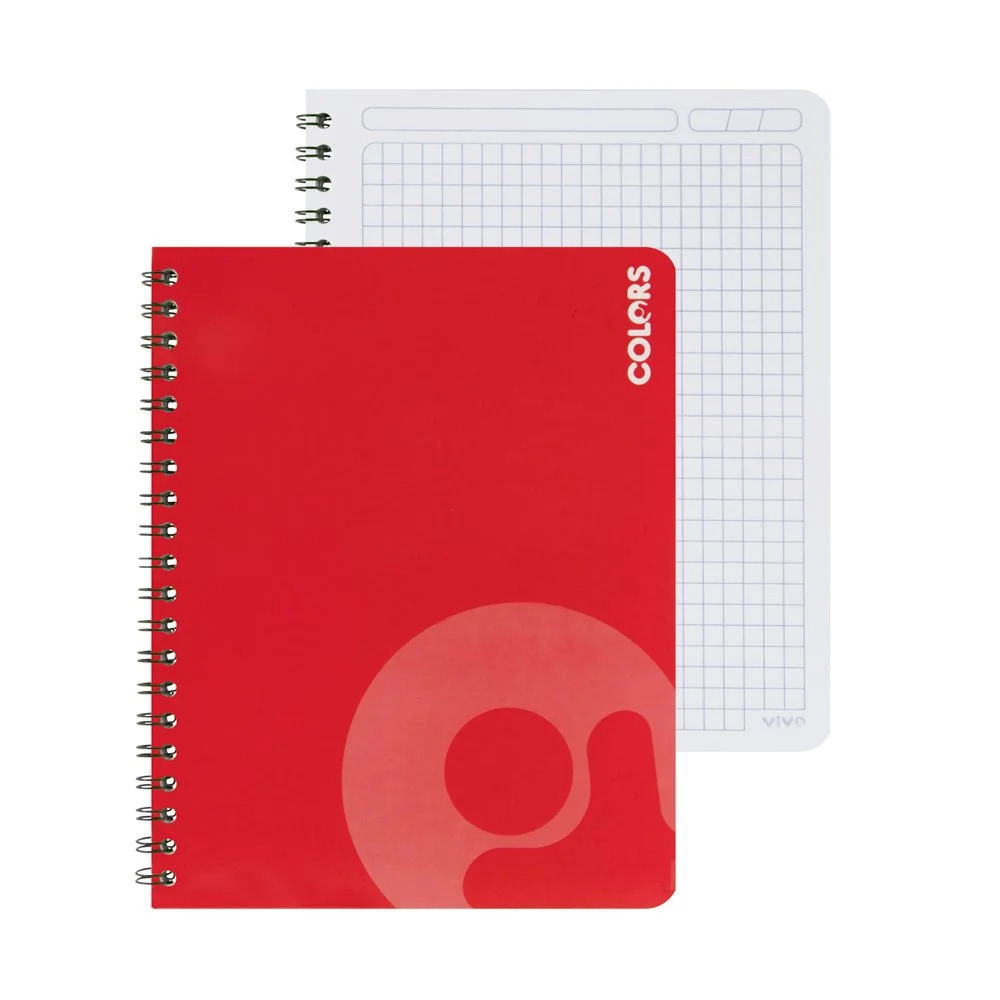 CUADERNO DOBLE ANILLO VIVO 100H 239954 CUADROS